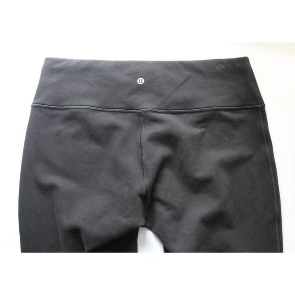 Lululemon Wunder Lounge Pant 30" Black Size 12 Cotton Fleece - Picture 7 of 12